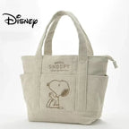 Disney Snoopy Cord Tote Bag - Große Cord Schulter- &amp; Handtasche mit Reißverschluss, viel Stauraum &amp; süßem Cartoon-Design 