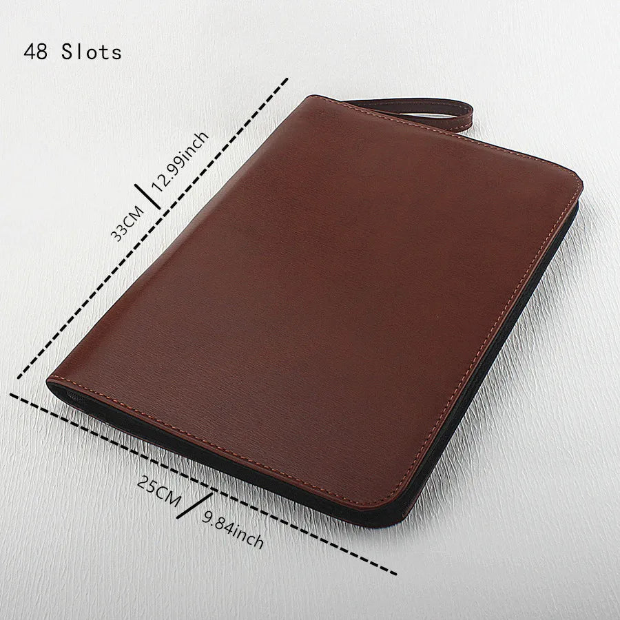 PU Leder Stifteetui für 10–48 Stifte – Wasserfeste Pen Pouch für Füllfederhalter & Rollerball Pens