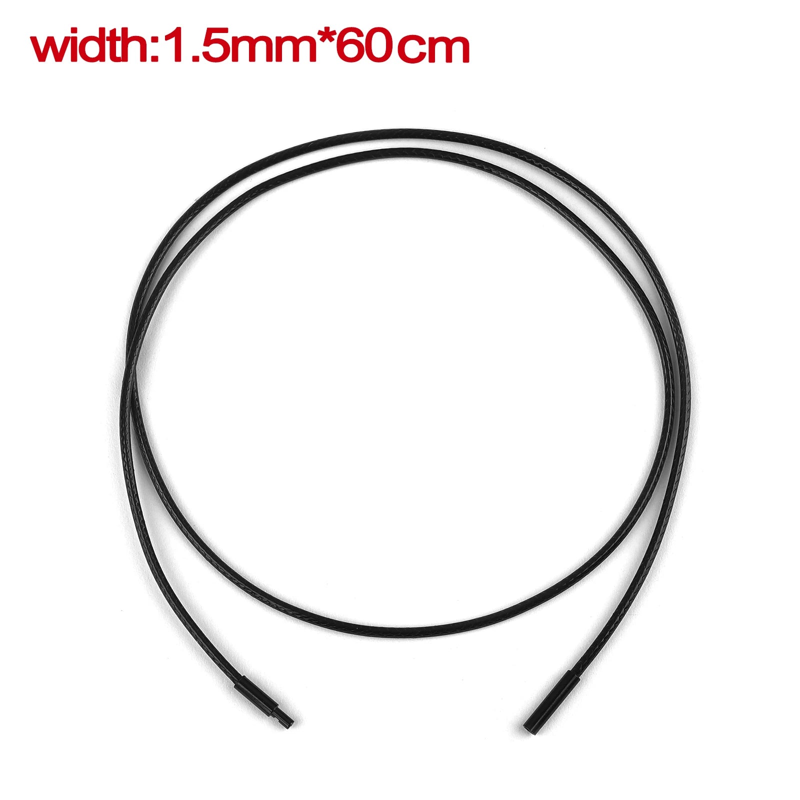 Handgefertigte Lederkette Schwarz/Braun 45–60 cm – Gewachste Flechtkordel mit Edelstahlverschluss für Damen & Herren