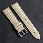 Glänzendes Leder Uhrenarmband aus Kalbsleder – Elegantes Business-Armband in 12–22mm für Damen & Herren