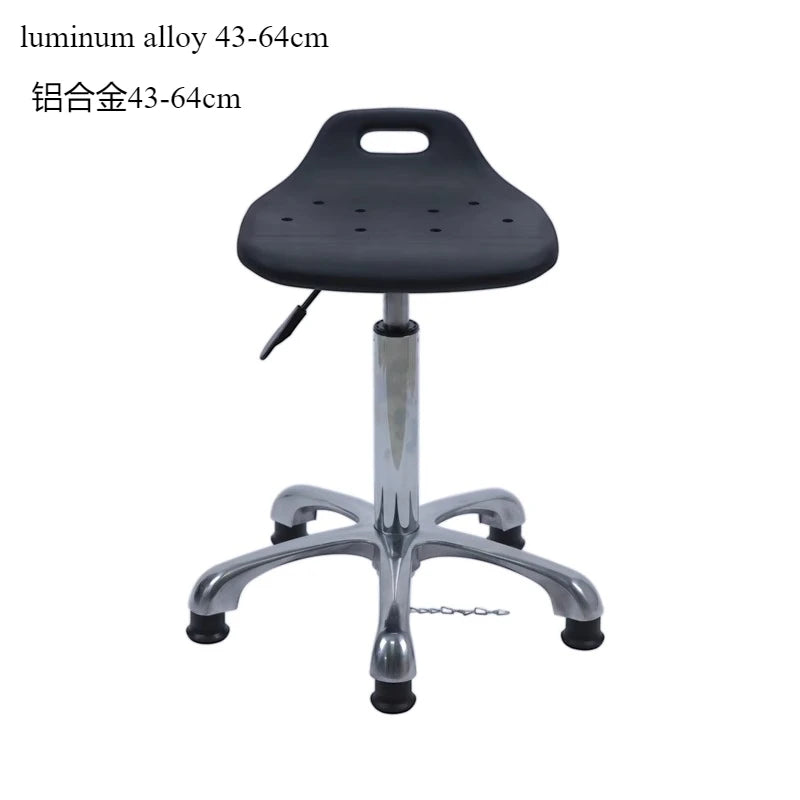 Höhenverstellbarer Dreh-Barhocker aus Eco-Leder – Antistatischer 360° Swivel Stuhl mit rutschfester Basis im modernen Design