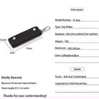 Herren Schlüssel Etui aus echtem Leder – Mini Schlüssel Tasche mit Metallhaken | Kompakter Schlüsselhalter & Key Wallet