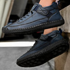 Handgefertigte Herren Loafer – Atmungsaktive Slip-On Mokassins aus Lederoptik, Bequeme Casual Schuhe in Übergrößen 