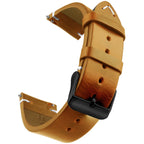 Gewachstes Leder Uhrenarmband mit Quick Release – Echtes Rindsleder Armband in 18–24mm für Smartwatches & klassische Uhren