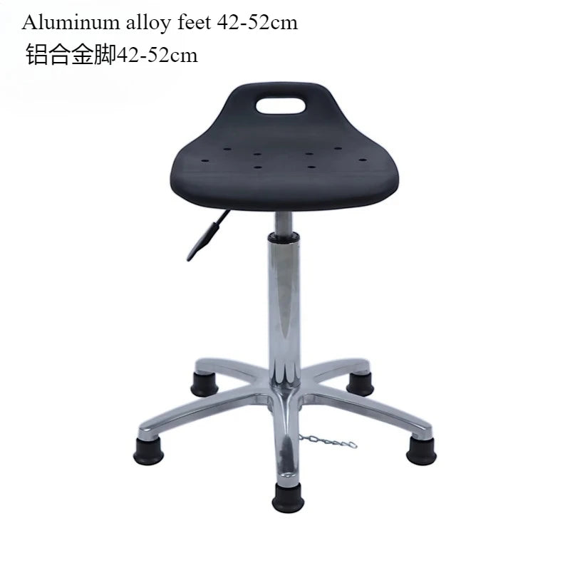 Höhenverstellbarer Dreh-Barhocker aus Eco-Leder – Antistatischer 360° Swivel Stuhl mit rutschfester Basis im modernen Design