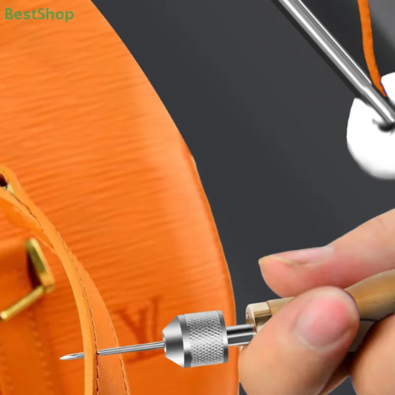 Professionelles Leder Nähset mit Stitching Awl – Handnähwerkzeug für Leder, Canvas & Schuhreparatur