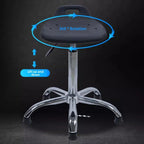 Höhenverstellbarer Dreh-Barhocker aus Eco-Leder – Antistatischer 360° Swivel Stuhl mit rutschfester Basis im modernen Design