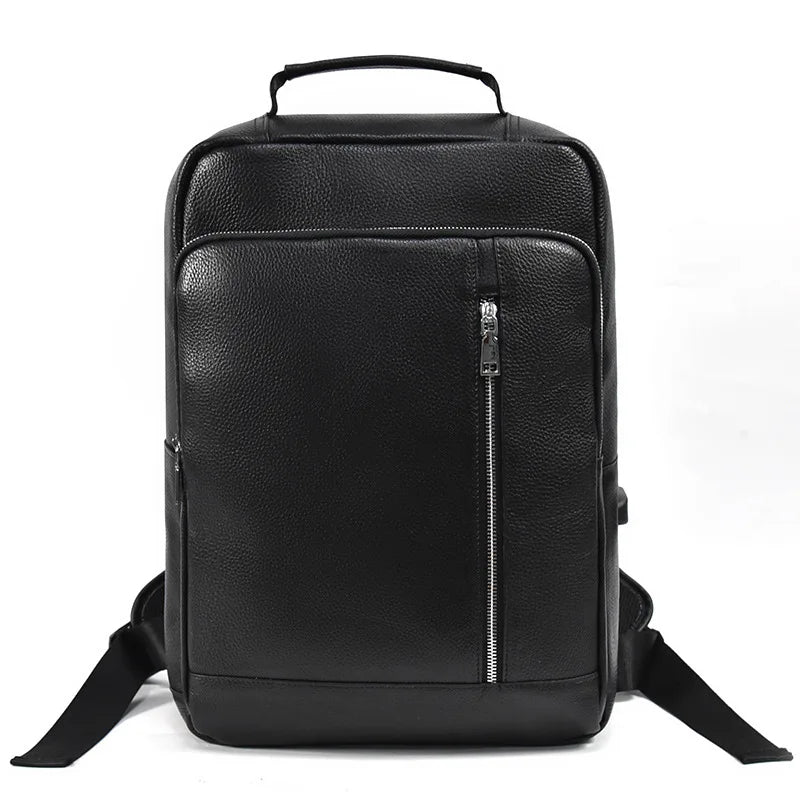 WANTING Luxus Leder Rucksack Herren – Großer Designer Laptop Rucksack aus echtem Rindsleder für Schule, Reise & Alltag
