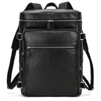 WANTING Luxus Leder Rucksack Herren – Großer Designer Laptop Rucksack aus echtem Rindsleder für Schule, Reise & Alltag
