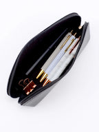 PU Leder Stifteetui – Schlichtes Pencil Case für Schule & Büro | Praktische Stiftetasche als Geschenkidee