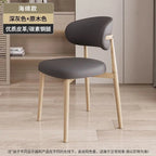 Italienischer Polster-Esszimmerstuhl aus Leder – Moderner Küchenstuhl mit Rückenlehne, High-Density Schaum &amp; stabilem Eisenrahmen im nordischen Design