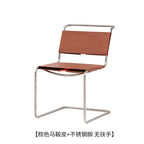 Italienischer Bauhaus Lederstuhl aus Sattelleder – Comedor moderno y muebles de diseño retro con iluminación y lujo