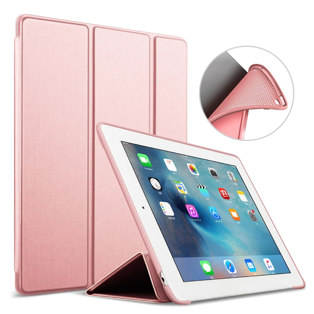 Premium Leder Hülle für iPad 10.2 & iPad Air / Pro – Magnetische Smart Cover Schutzhülle mit TPU Silikon, stoßfest & wasserdicht