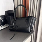 Luxuriöse Wing Tote Bag aus hochwertigem Leder – Große Damen Schultertasche mit weicher Struktur, ideal für Business, Reisen & Alltag