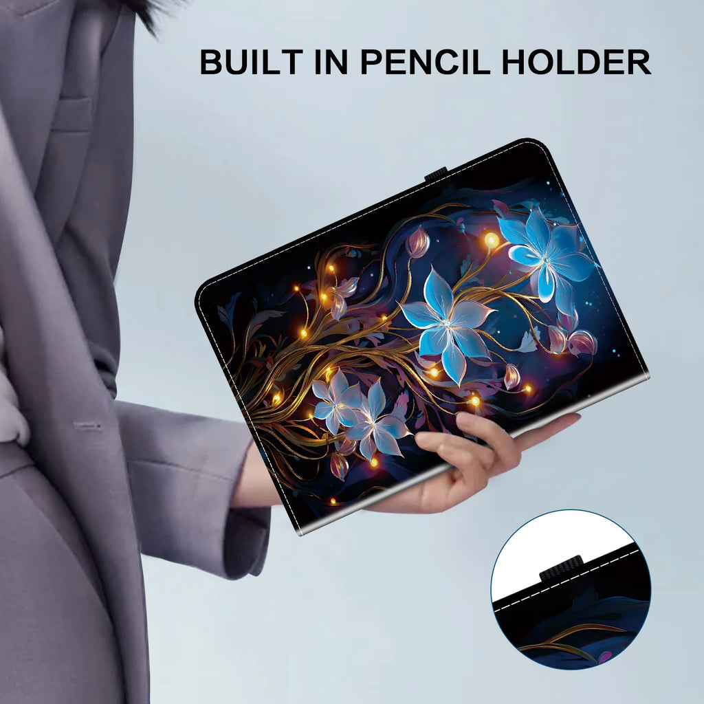 Premium Lederhülle für iPad Air 13 (2025), iPad 10.9, iPad Pro 11 & 12.9, iPad 5.–8. Gen & iPad mini – Stoßfeste Schutzhülle mit Soft-TPU