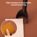 WUTA Basic Series Lederstanzen Set 5–11 tlg. – Halbmond- & Eckenstanzer aus Carbonstahl für Gürtel, Taschen & Riemenenden