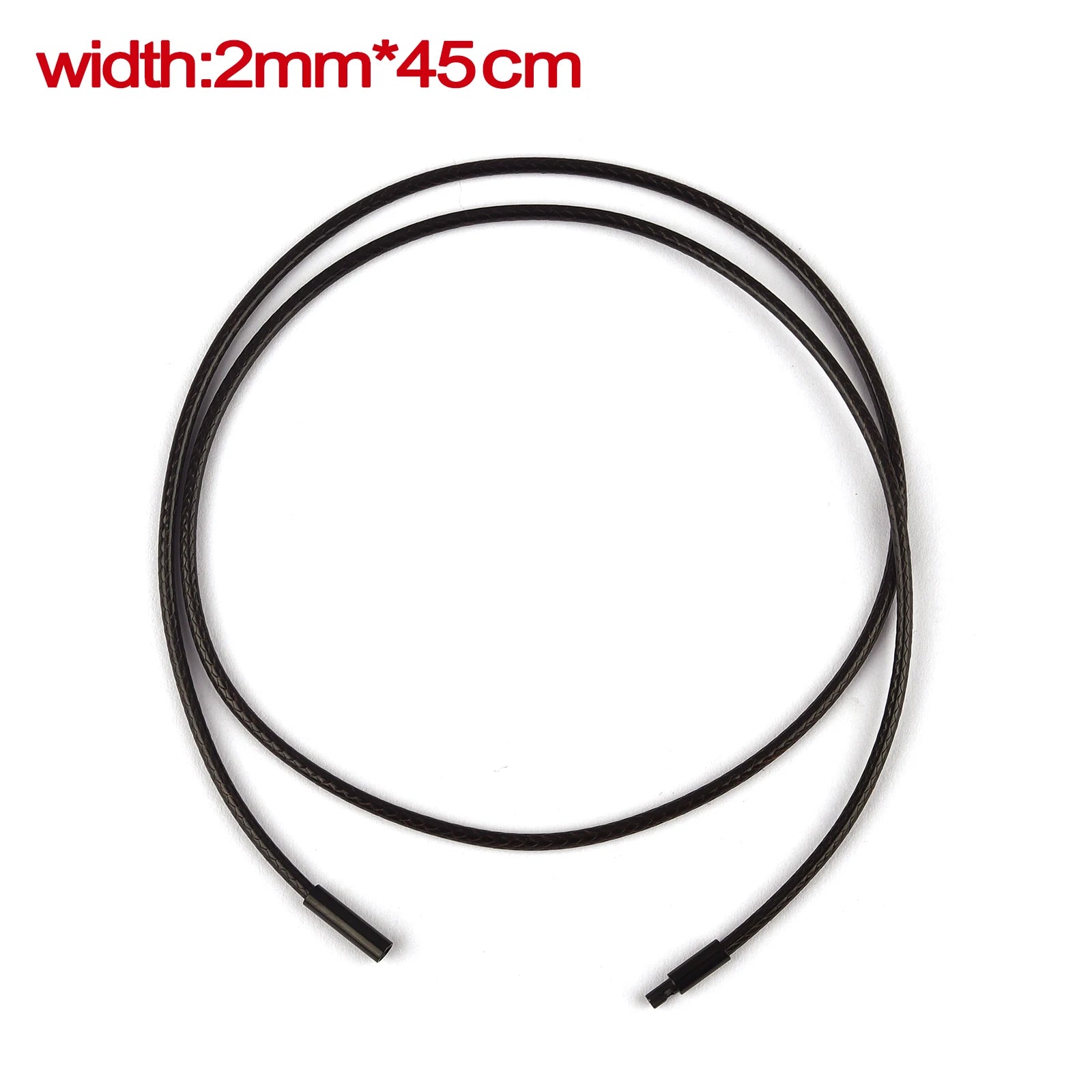 Lederkette mit Edelstahlverschluss – Wachskordel Halskette in 45 / 50 / 60 cm für Damen & Herren, ideal für DIY Schmuck