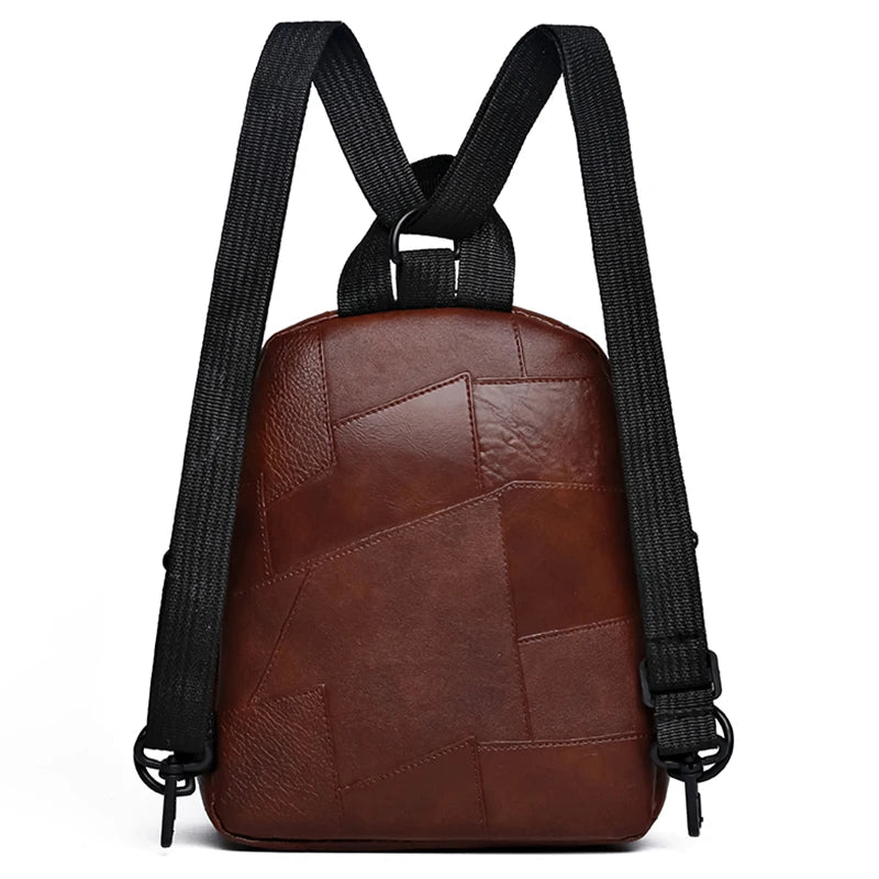 Leichter Softleder Rucksack Unisex – Modischer PU-Rucksack mit großem Volumen für Schule, Reise & Alltag