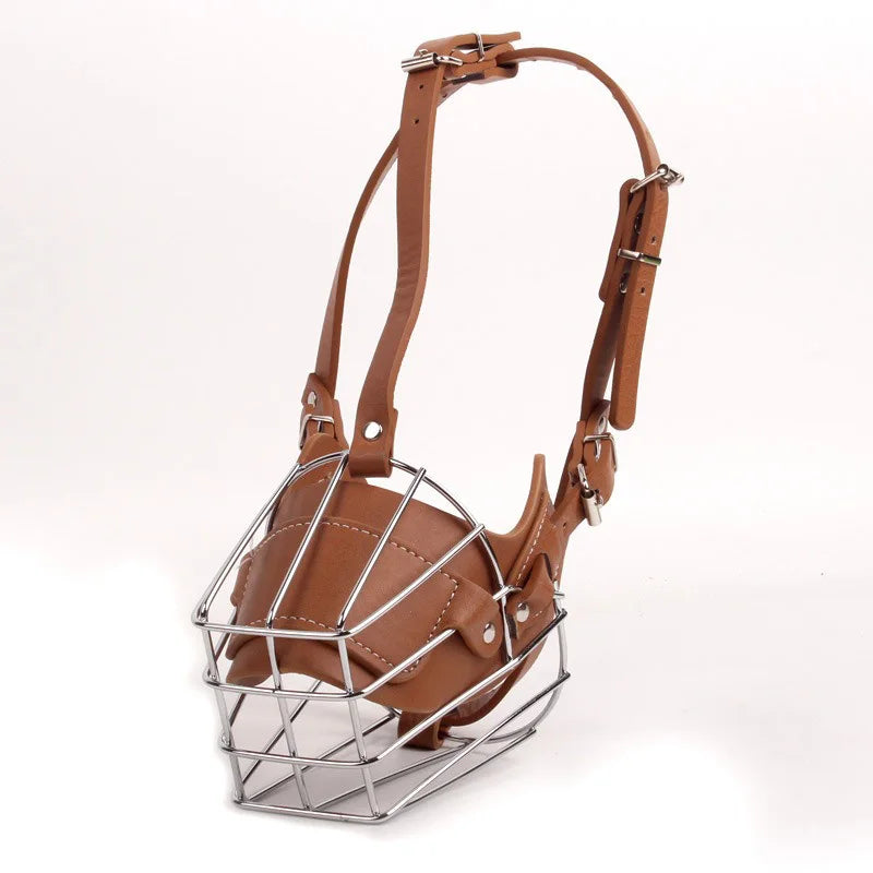 Atmungsaktiver Hunde Maulkorb – Verstellbarer Anti-Beiß Mundschutz mit sicherem Verschluss für Hunde 