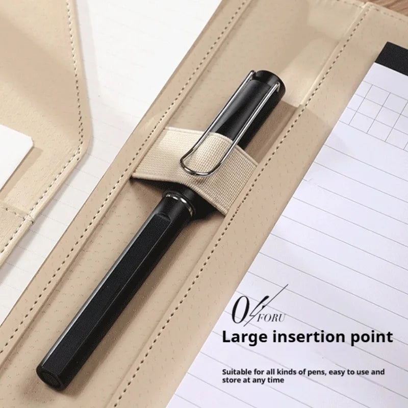 Mapa de documentos de negocios multifunción A4 con Stifthalter &amp; Kartenfach – Organizador más elegante para Verträge &amp; Büro