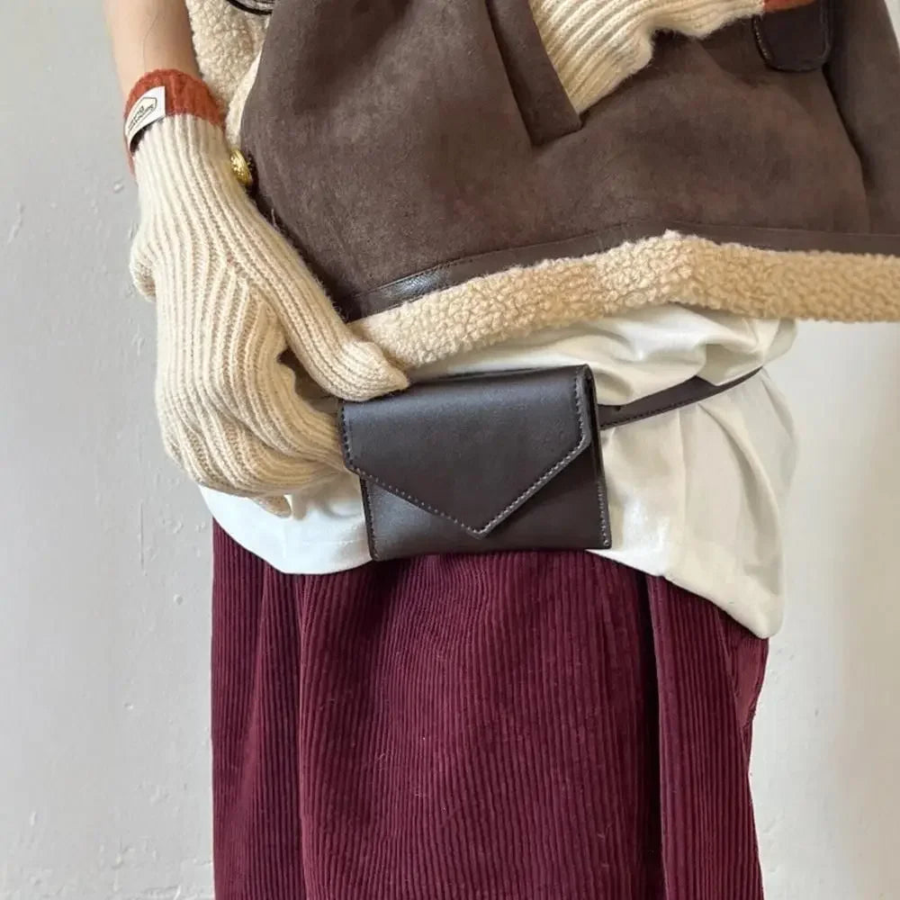 Damen Leder Gürteltasche – Crossbody, Fanny Pack & Mini Handtasche für Abend und Alltag, Abnehmbar