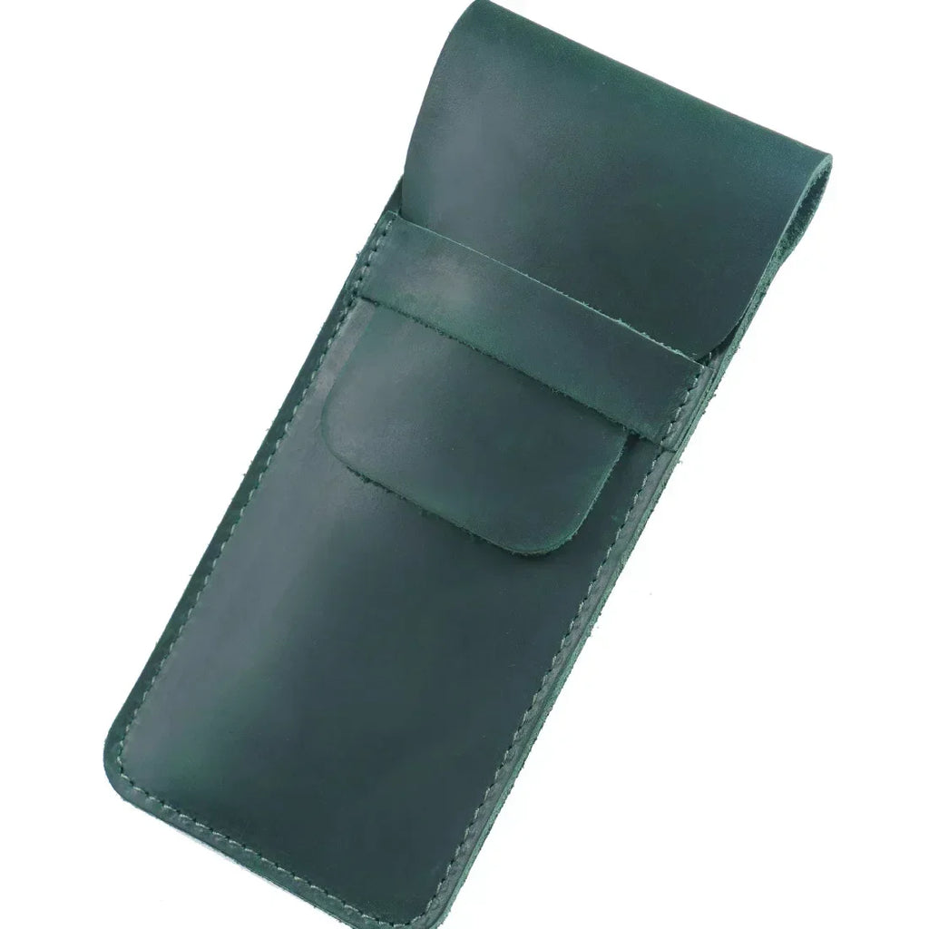 Handgefertigte Stiftemappe aus echtem Rindsleder – Vintage Füllfederhalter-Etui im ​​Crazy-Horse-Stil für Reisen &amp; Journaling 
