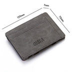 Mini Herren Geldbörse – Slim PU Leder Wallet mit Münzfach, Kartenhalter & Kreditkartenfach