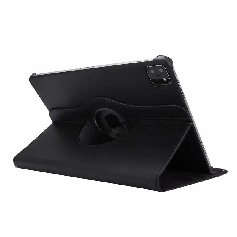 360° Drehbares Leder Case für iPad Pro 12.9 & iPad Air 13 – Business Tablet Schutzhülle mit Standfunktion (2015–2024)
