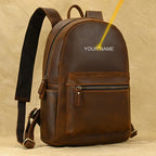 LUUFAN Leder Rucksack Unisex – Großer Echtleder Laptoprucksack für 15 Zoll, Alltag, Schule & Reise