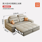 Italienisches Luxus Leder-Ecksofa mit Relaxfunktion – L-Form Wohnlandschaft aus Rindsleder, mit Schlaffunktion und Stauraum