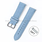 Vintage Uhrenarmband aus echtem Wildleder – Handgenähtes Suede Leder Watchband 18–24 mm für Seiko, Huawei & klassische Armbanduhren