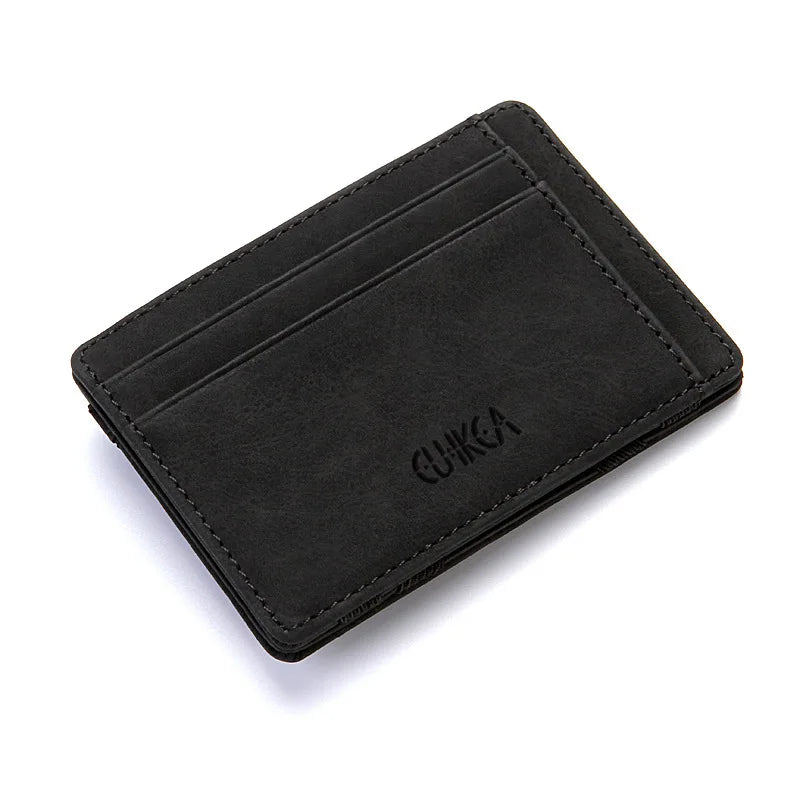 Mini Herren Kartenetui – Slim Wallet mit Münzfach, Scheinfach & PU-Leder für Kreditkarten