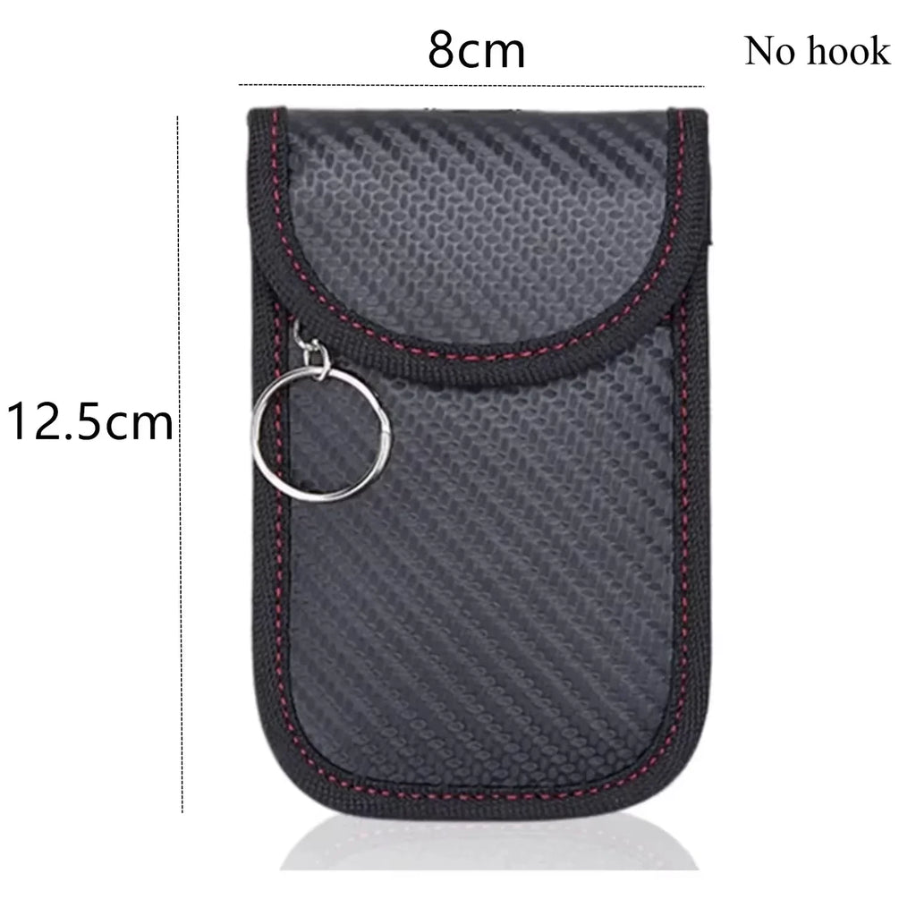 Faraday RFID Schlüssel Tasche – Signalblocker Key Case aus Leder gegen Keyless-Diebstahl & Datendiebstahl (Anti-Theft Schutz)