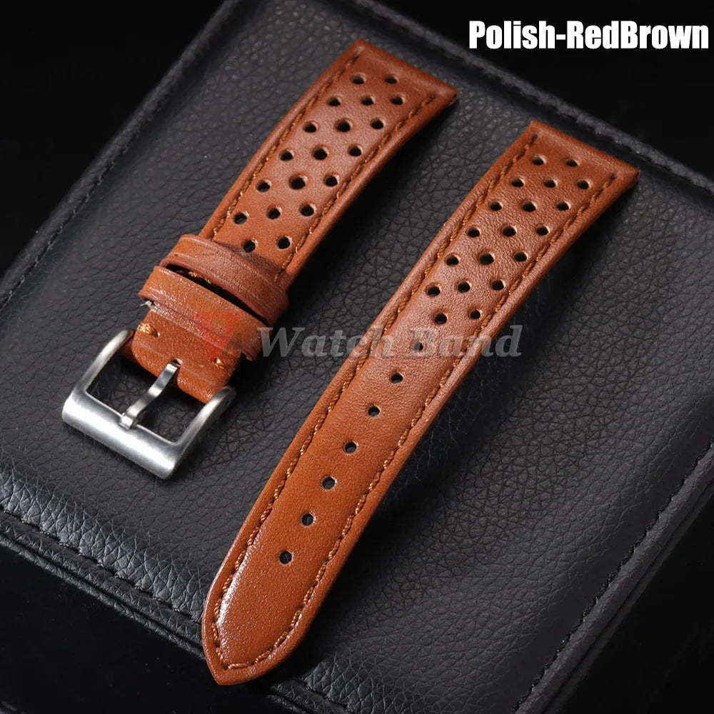 Echtes Rindsleder Uhrenarmband 18mm, 20mm & 22mm – Weiches Vintage Lederarmband für Samsung Galaxy Watch 6, 5, 4 & klassische Uhren