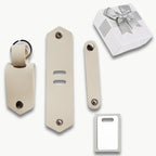 Personalisierter Leder-Schlüsselanhänger mit Foto & Gravur – Individueller Keyring mit Lasertext, emotionales Geschenk für Familie, Freunde & Partner