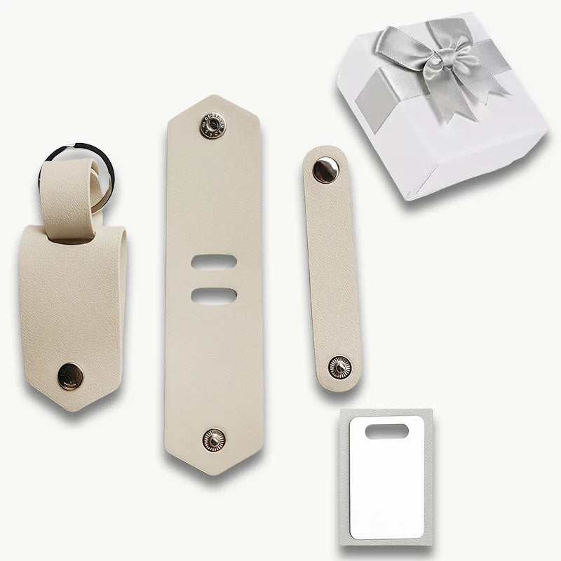 Porte-clés en cuir personnalisé avec photo et gravure – Porte-clés individuel avec texte laser, message émotionnel pour la famille, les amis et les partenaires 