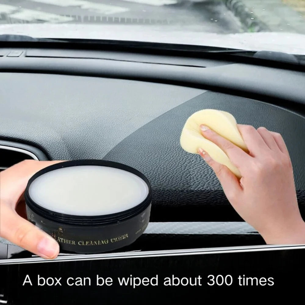 Multifunktionale Lederpflege Creme 160 g – Reinigungs-, Pflege- & Poliercreme für Auto, Sofa, Taschen, Schuhe & Lederjacken