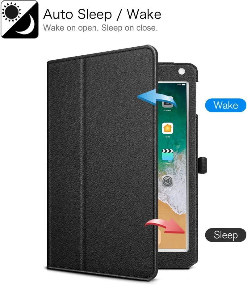 Flip Case aus PU-Leder für iPad 10.2 (7., 8., 9. Gen) & iPad 10.9 (10. Gen) – Robuste Tablet Schutzhülle mit Standfunktion & Stifthalter