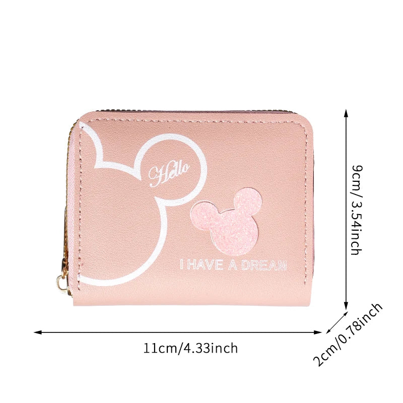 Japanische & Koreanische Cartoon Damen Geldbörse 2024 – Mini Wallet mit großem Fassungsvermögen und Zipper-Münzfach