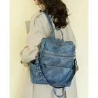 Damen PU Leder Laptop Rucksack 2025 – Diebstahlsicher, wasserdicht, große Kapazität, Business & Reise