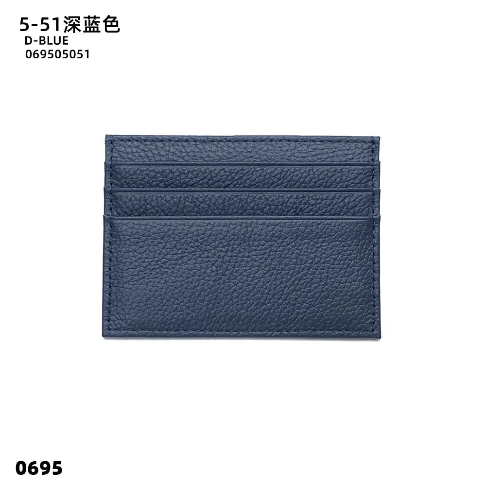 GZGUANDA Personalisierter Leder Kartenhalter – Slim Mini Card Bag aus echtem Rindsleder für Damen & Herren