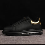 HUISONG Herren Sneakers – Designer Casual Schuhe aus Leder, Plattform-Sneaker, modisch & komfortabel für Alltag und Walking
