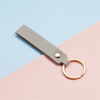 Porte-clés en cuir PU au style professionnel – Porte-clés en cuir classique avec éléments métalliques, 1 à 5 pièces, idéal pour l'automobile, la bourse et les biens de consommation