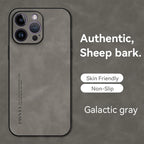 Luxuriöse iPhone Hülle in Schafsleder-Optik – Matte Slim Leder Handyhülle mit Premium Schutz für iPhone 15, 14, 13 Mini/Pro/Pro Max, 12, 11, X, XS, XR, XS Max, 7 & 8 Plus