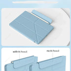 Étui en cuir PU pour iPad Air 11 &amp; 13 (2024-2025) et iPad Pro 11 / 12.9 – Housse de protection pour tablette avec support multi-angle et fonction veille/réveil 