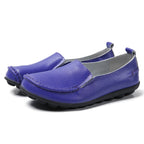 HAJINK Damen Flats 2024 – Weiche Slip-On Loafers aus echtem Leder, elegante Moccasins für Alltag & Freizeit, Plus Size