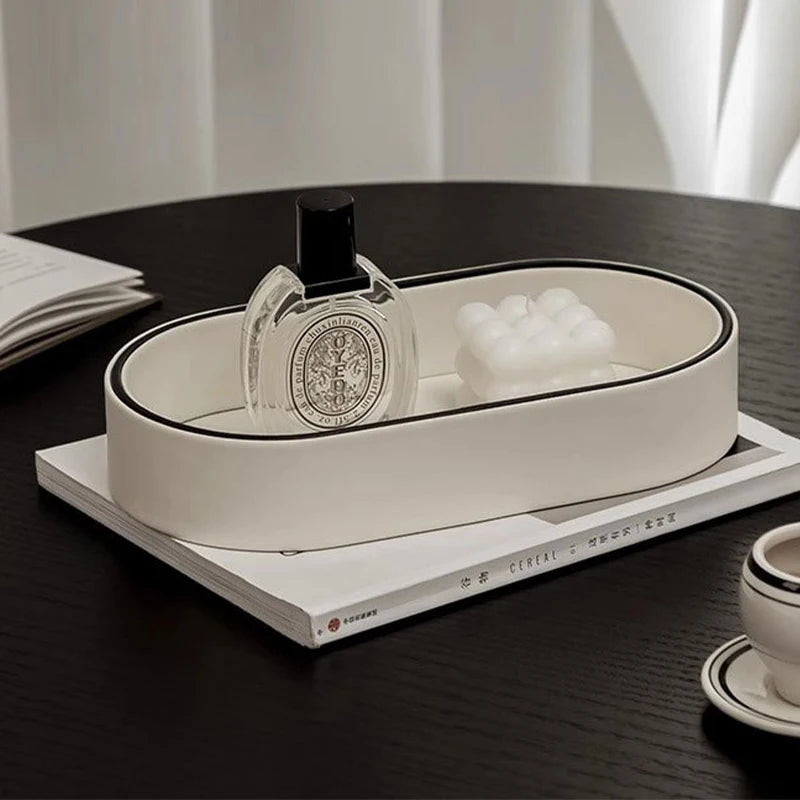 Elegante PU Leder Ablagebox im Japan Style – Stilvoller Valet Tray & Organizer für Schlüssel, Schmuck & Kosmetik