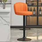 Drehbarer Nordic Barstuhl aus PU-Leder – Höhenverstellbarer moderner Barhocker im italienischen Design für Küche, Bar & Theke