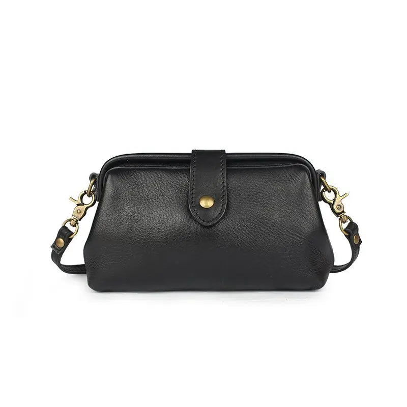 Mini bolso bandolera vintage para mujer - Bolso pequeño para viajes y maquillaje, bolso de almacenamiento versátil y portátil con apariencia de cuero