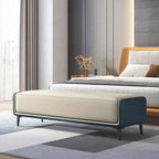 Luxuriöser Leder Sitzhocker & Bettbank im italienischen Stil – Moderne Ottoman Bench für Schlafzimmer, Wohnzimmer & Ankleide (120 cm)